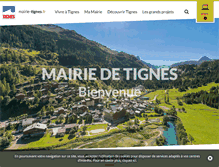 Tablet Screenshot of mairie-tignes.fr